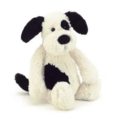 Jellycat Bashful Black and White Puppy Medium