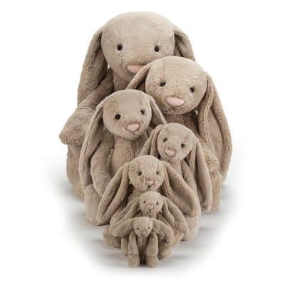 Jellycat Bashful Beige Bunny Family 2