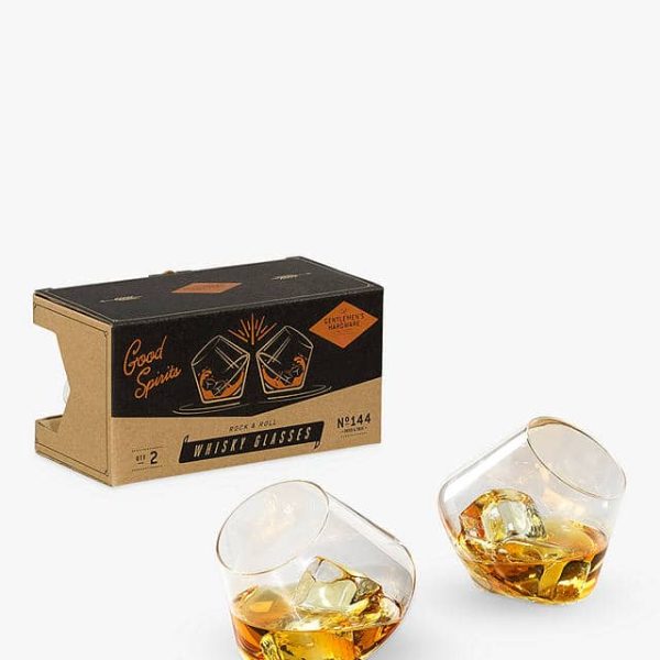 gentlemen's hardware rocking whisky glasses