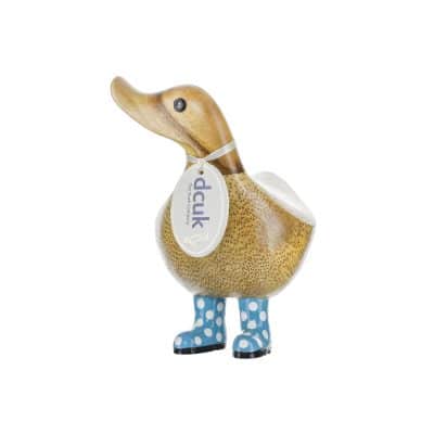 dcuk Ducky Spotty Blue Boots
