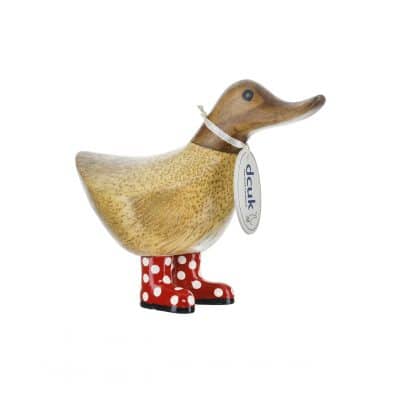 dcuk Ducky Spotty Red Boots