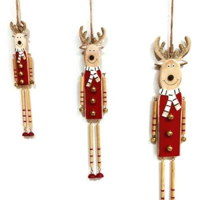 Small Wooden Reindeer Hanger