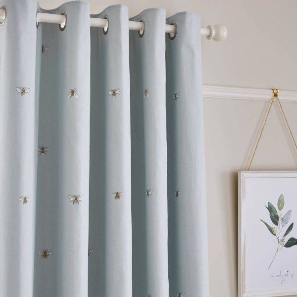 Alternative view of Sophie Allport Bee Duckegg Readymade 'Luxury Blackout' Curtains-Last Chance