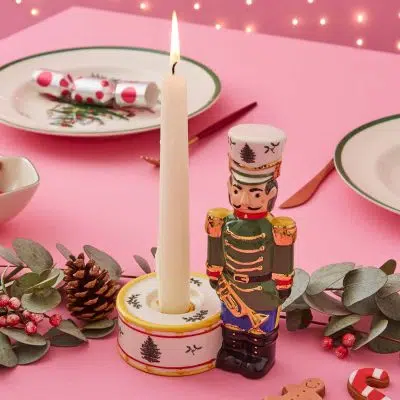 Alternative view of Spode Christmas Tree Nutcracker Candle Holder