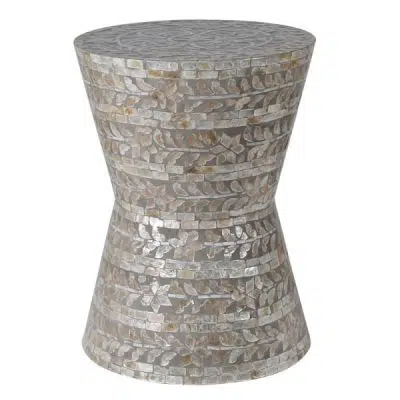 Birch Capiz Stool