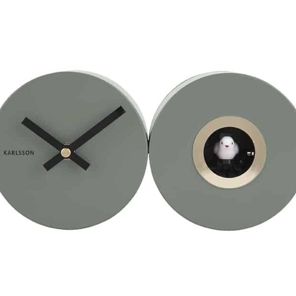 Karlsson Wall clock Duo Cuckoo Jungle green