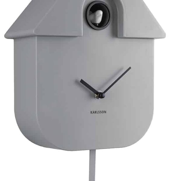 Alternative view of Karlsson Wall clock Modern Cuckoo Mouse Grey