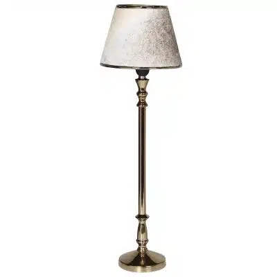 Alternative view of Gold Lamp with Hide Shade