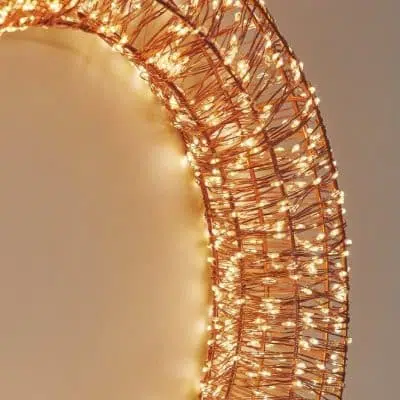 Alternative view of Lightstyle London Galaxy Wreath 40cm Copper