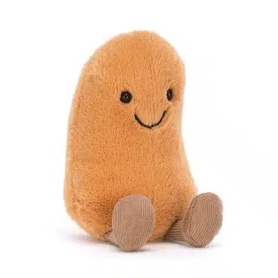 Jellycat Amuseable Bean A6B orange coloured soft toy bean