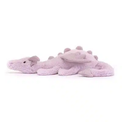 Jellycat Lavender Dragon Little LAV6DDL lilac fur dragon with sparkly wings and tail