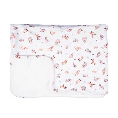 Wrendale Little Forest Woodland Animal Baby Blanket