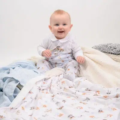 Wrendale Little Paws Dog Babygrow baby lifestyle