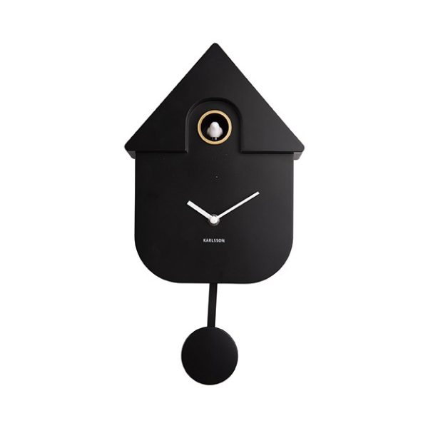 Karlsson Wall clock Modern Cuckoo Black