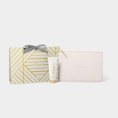 Katie Loxton Hand Cream And Pouch Gift Set 'Happy Birthday'
