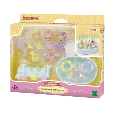 Sylvanian Families 5707 Triplets Baby Bathtime Set