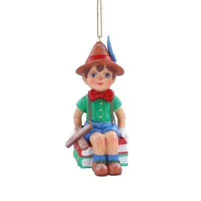 Gisela Graham Resin Pinocchio on Books Dec