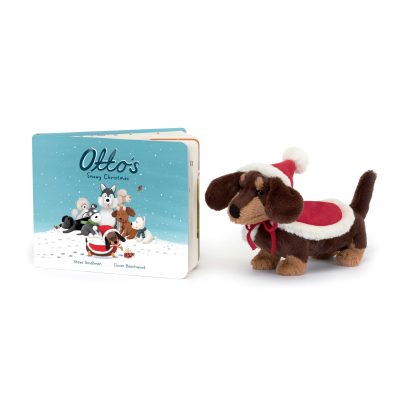 Jellycat Otto’s Snowy Christmas Book with Otto