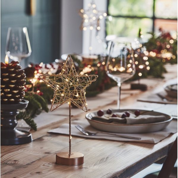 Lightstyle London Table Wire Star (Gold)