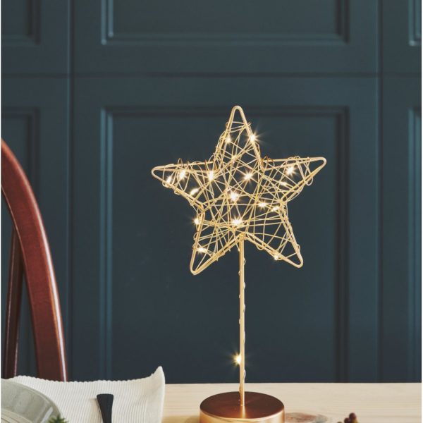 Lightstyle London Table Wire Star (Gold)