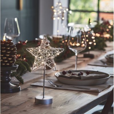 Lightstyle London Table Wire Star (White)