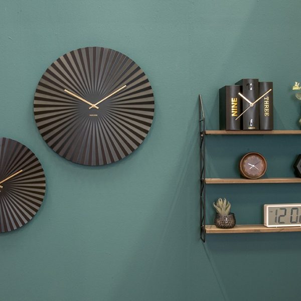Karlsson Table Clock Book - Black lifestyle
