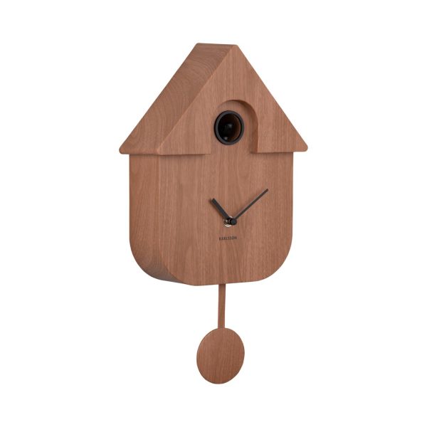 Karlsson Wall clock Modern Cuckoo Dark Wood