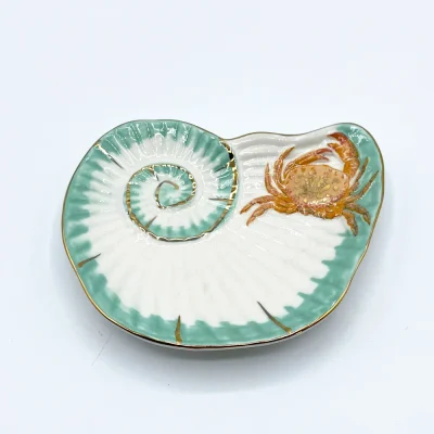 House of Disaster Coral Seashell & Crab Dish