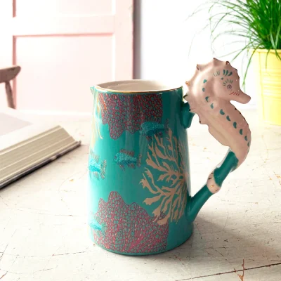 House of Disaster Coral Seahorse Jug lifestyle