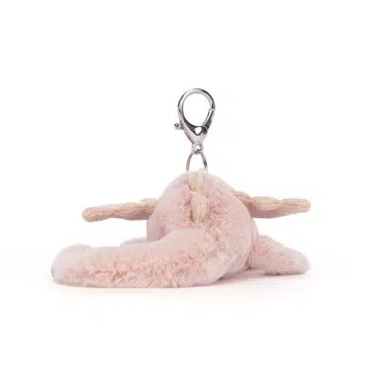 Jellycat Rose Dragon Bag Charm back