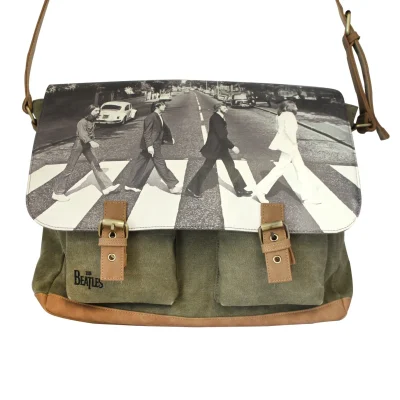 The Beatles Abbey Road Green Satchel front