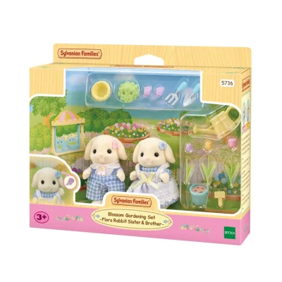 Sylvanian Families Blossom Gardening Set – Flora Rabbit Sister & Brother