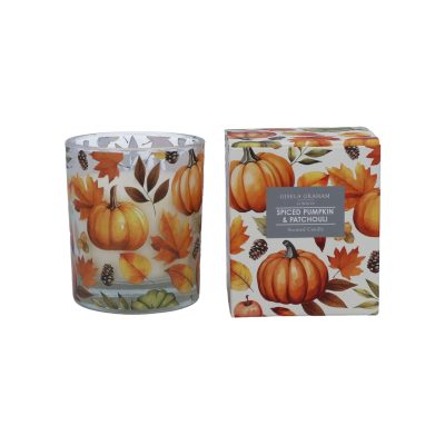 Gisela Graham Pumpkin Spice Scented Boxed Candle Pot