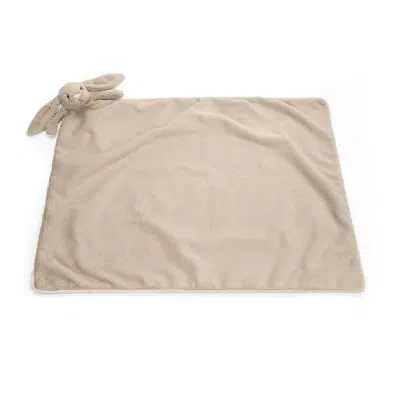 Jellycat Bashful Beige Bunny Blankie opend flat