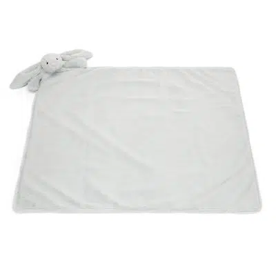 Jellycat Bashful Silver Bunny Blankie flat