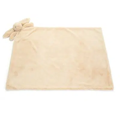 Jellycat Bashful Luxe Bunny Willow Blankie open flat
