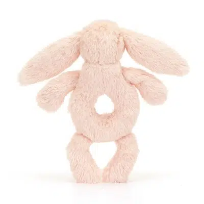 Jellycat Bashful Blush Bunny Ring Rattle back