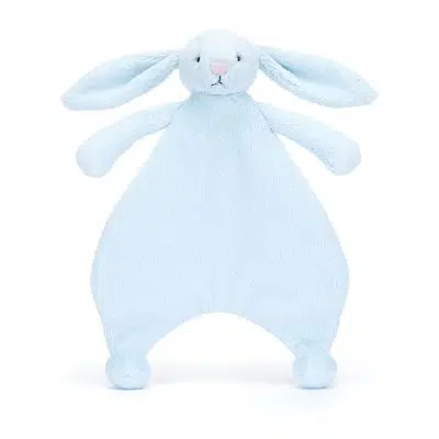Jellycat Bashful Blue Bunny Comforter front
