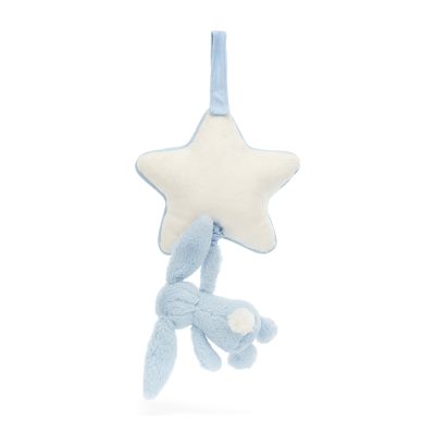 Jellycat Bashful Blue Bunny Musical Pull back