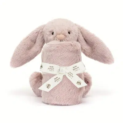 Jellycat Bashful Luxe Bunny Rosa Soother front