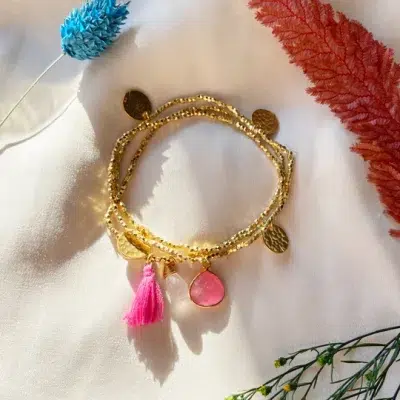 Ashiana London Gemini Pink Bracelet lifestyle image