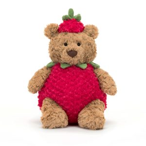 Jellycat Bartholomew Bear Strawberry front