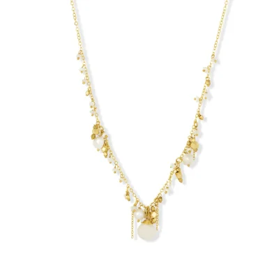 Ashiana Olive White Necklace image on white background
