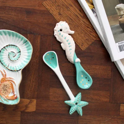 House of Disaster Coral Seahorse and Starfish Spoon Set