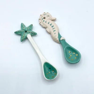 House of Disaster Coral Seahorse and Starfish Spoon Set