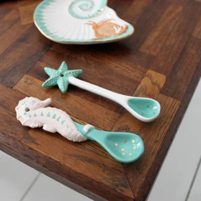 House of Disaster Coral Seahorse and Starfish Spoon Set