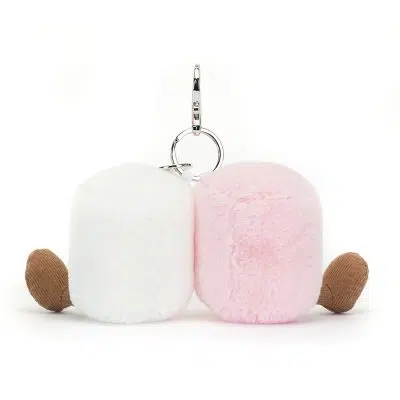 Jellycat Amuseables Pair of Marshmallows Bag Charm back
