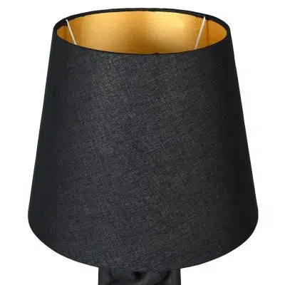Naked Lady Table Lamp with Shade - Black/Gold