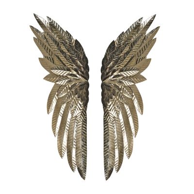 Gold Style Metal Large Metal Angel Wings