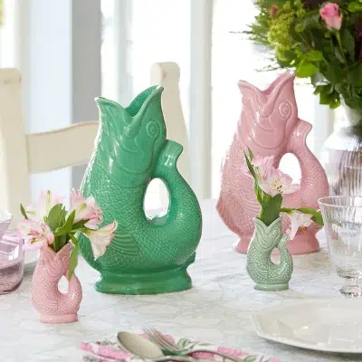 Gurgly Large jug in Pea lifestyle image
